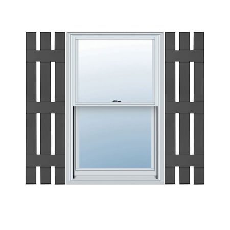 Ekena Millwork Builders Edge, Standard Three Board Spaced, Board-n-Batten Shutters, 70120071018, PR 070120071018